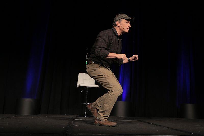 MIke Rowe doing the Scooby walk.